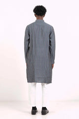 Men's Panjabi (Blue Stripe)