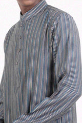Men's Panjabi (Blue Stripe)