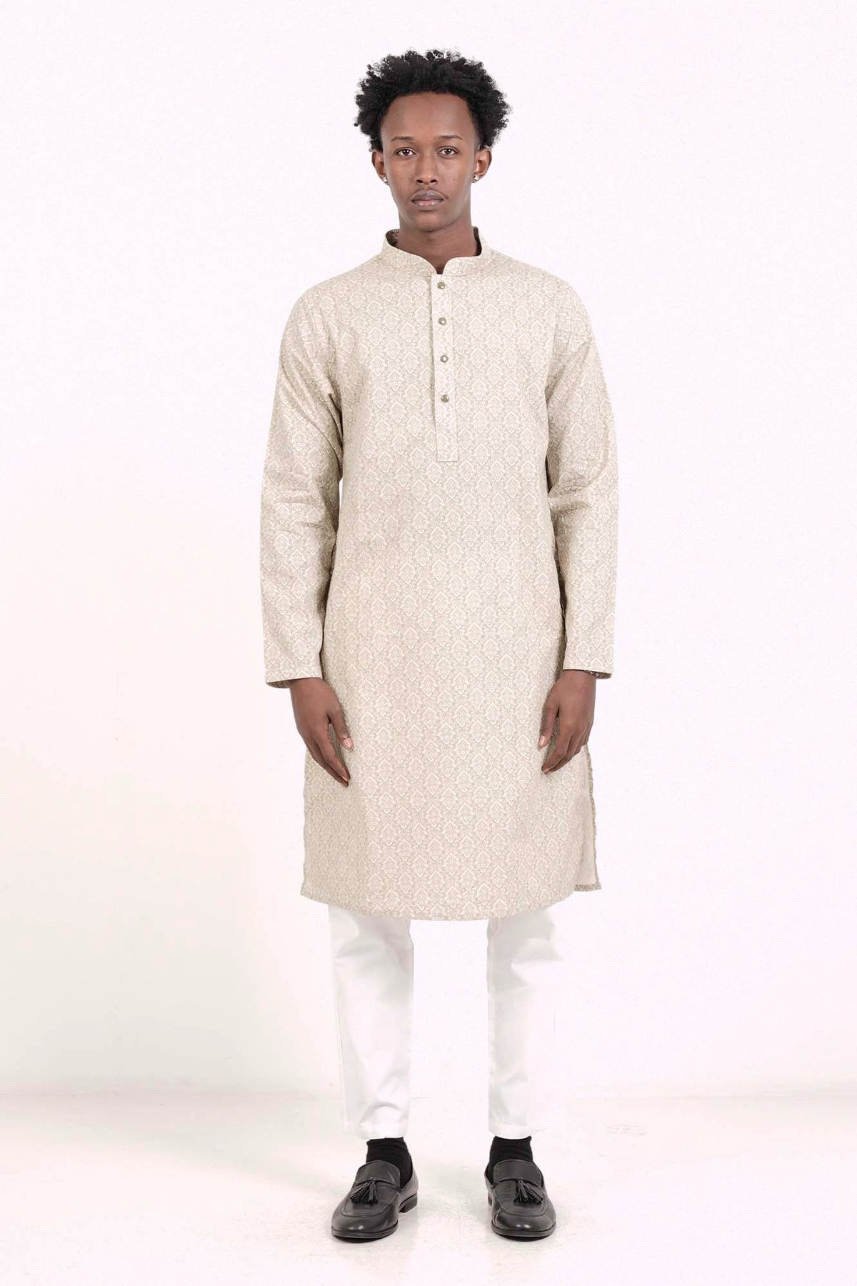 Men's Panjabi (Lt. Olive)