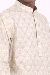 Men's Panjabi (Sage Printed)