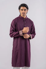 Men's Panjabi (Burgundy)