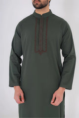 Men's Panjabi (Olive Green)