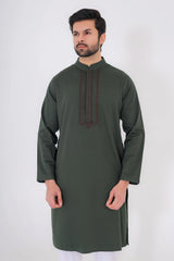Men's Panjabi (Olive Green)