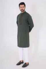 Men's Panjabi (Olive Green)