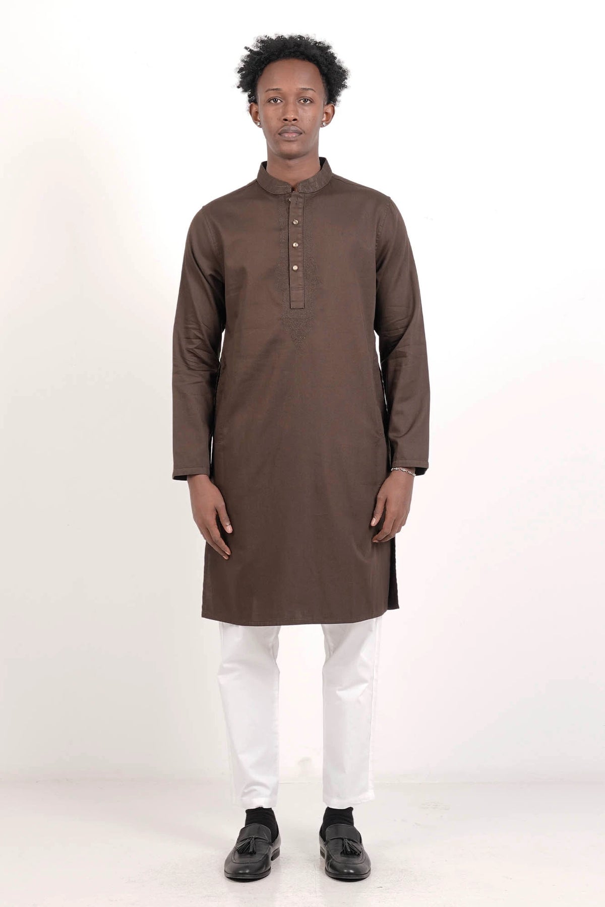 Men's Panjabi (DK. Olive)