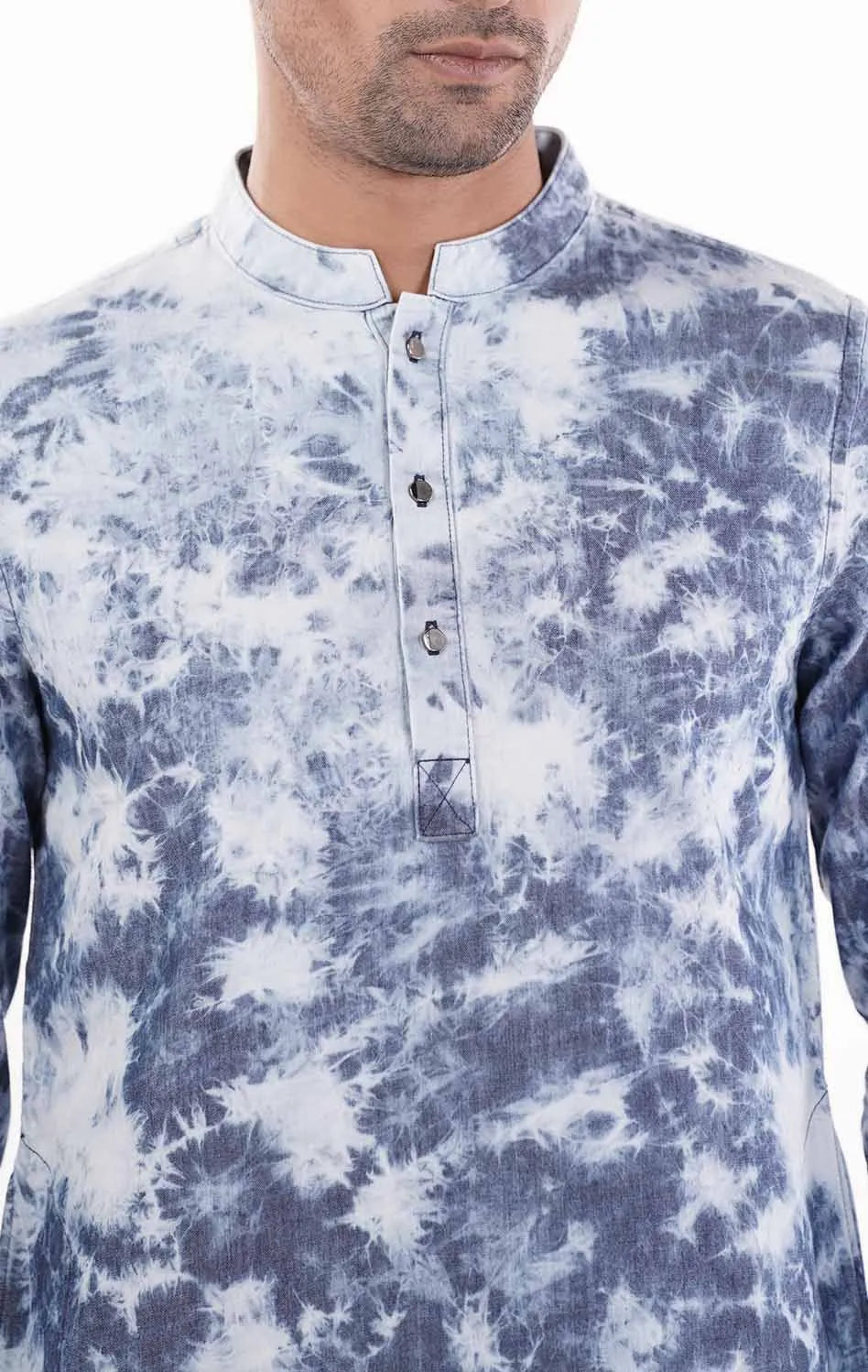 Men's Panjabi (Light Wash)