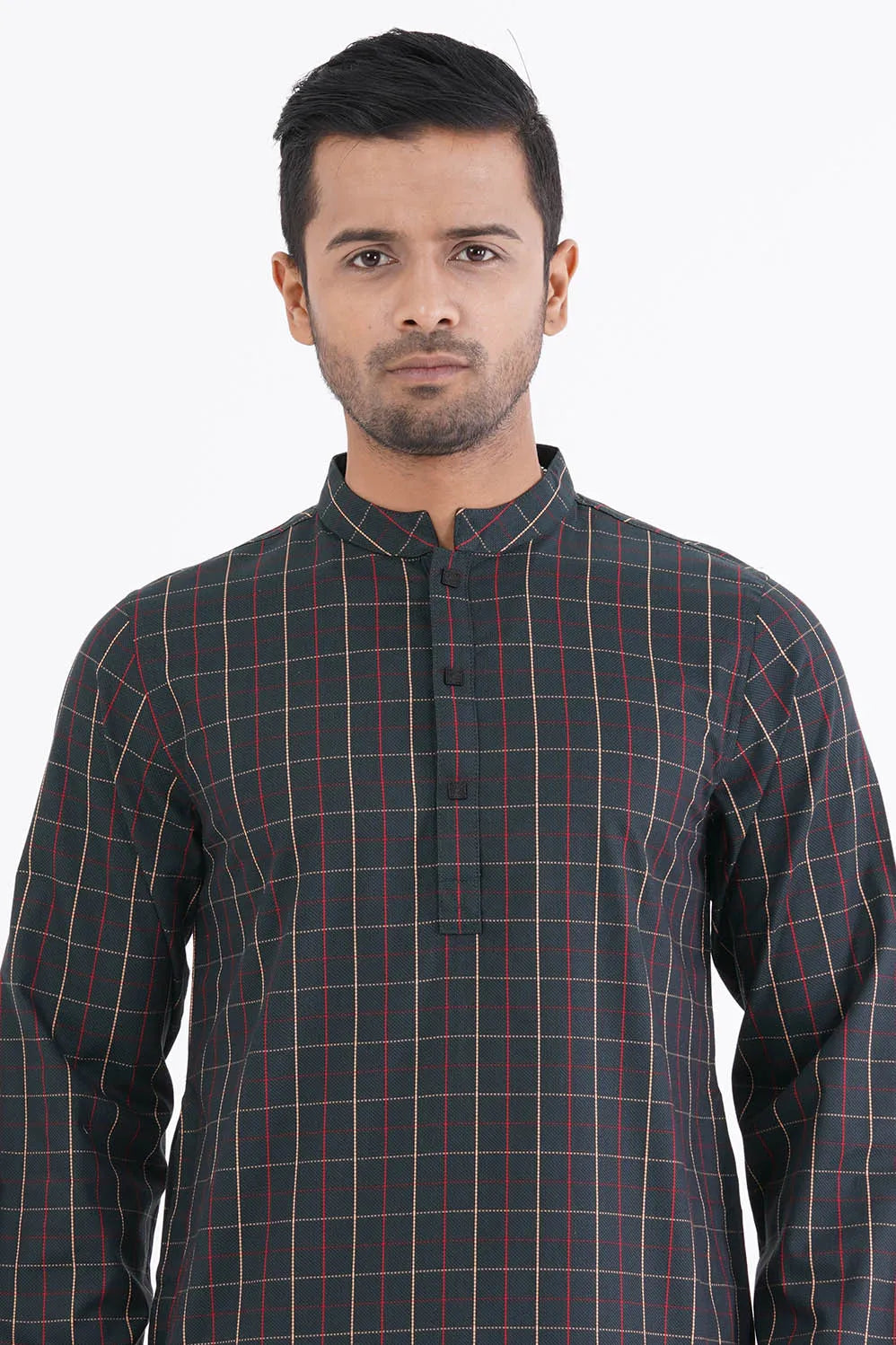 Men Panjabi (Green Check)