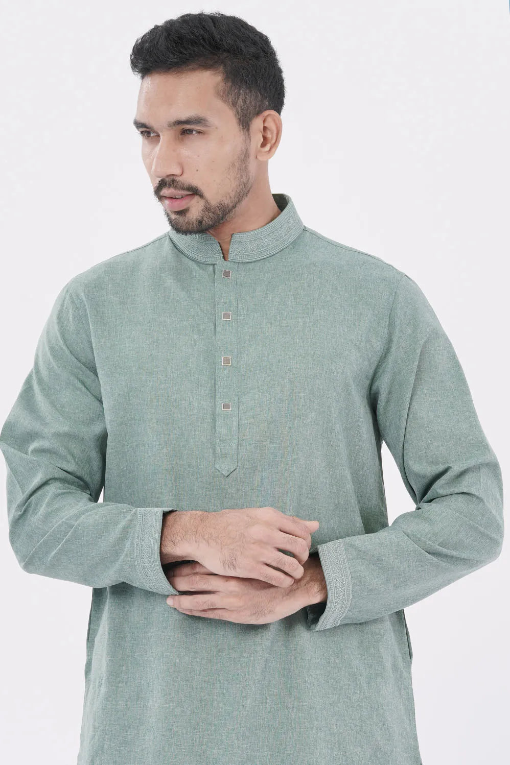 Men's Panjabi (Sage Green)