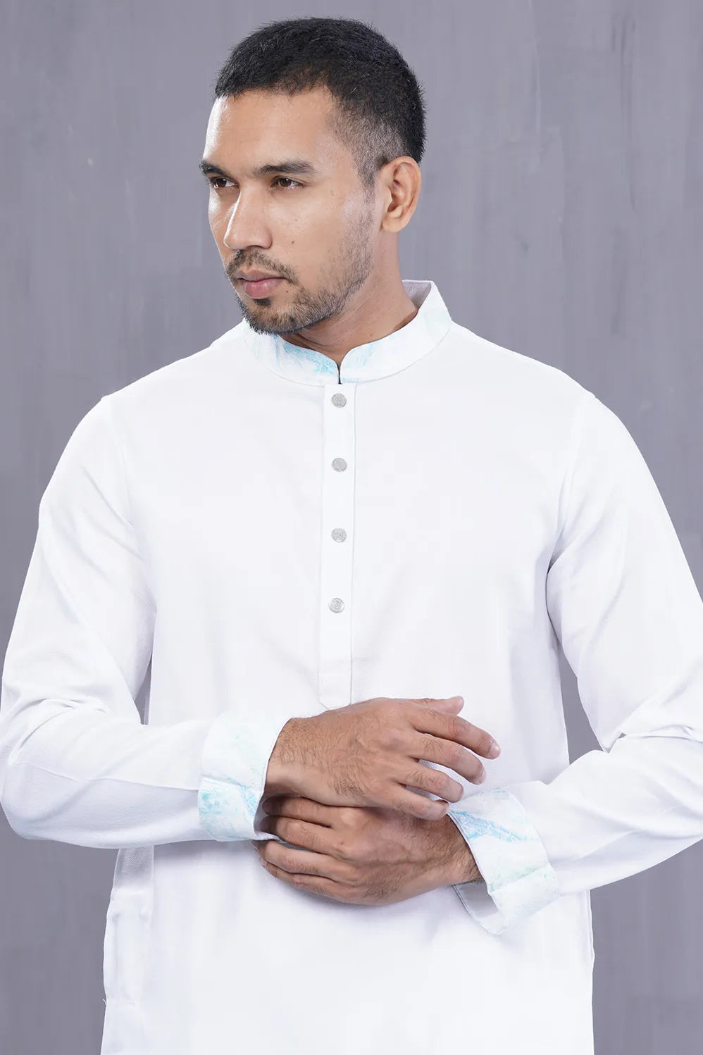 Men Premium Panjabi (White)