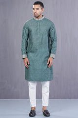 Men Premium Panjabi (Green)
