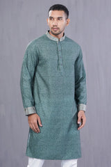 Men Premium Panjabi (Green)