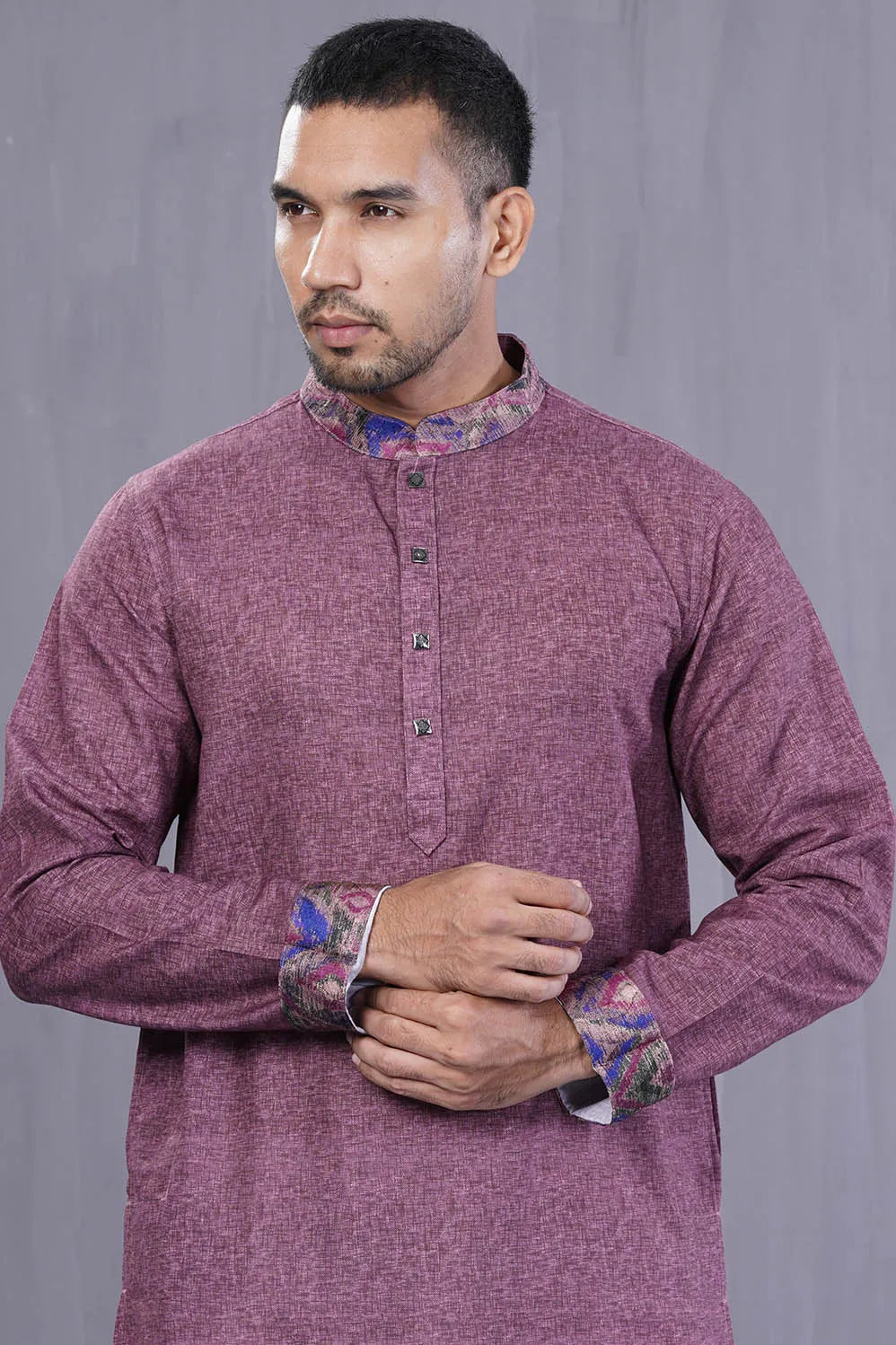 Men Premium Panjabi (Purple)