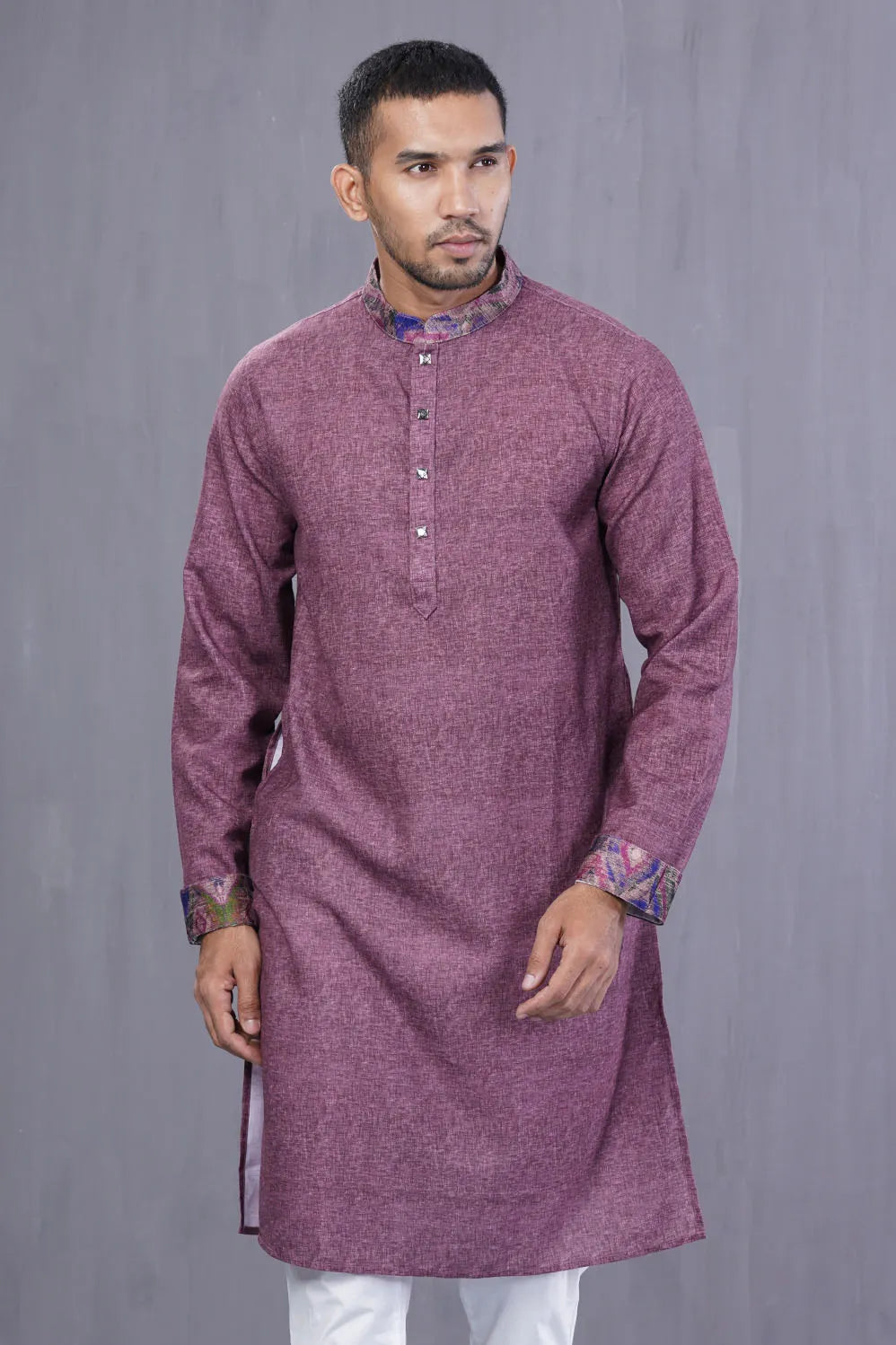 Men Premium Panjabi (Purple)