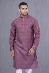 Men Premium Panjabi (Purple)