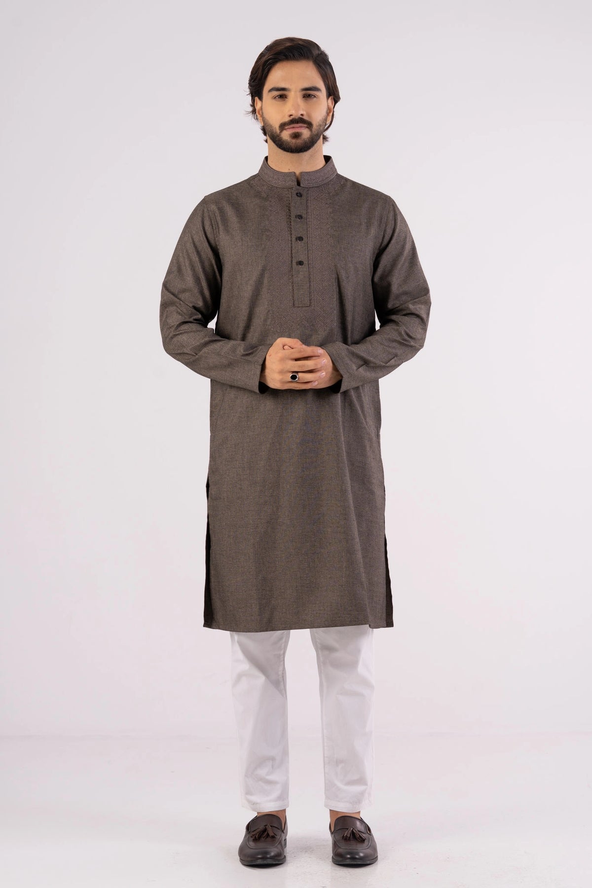 Men's Panjabi (Brownish Grey)