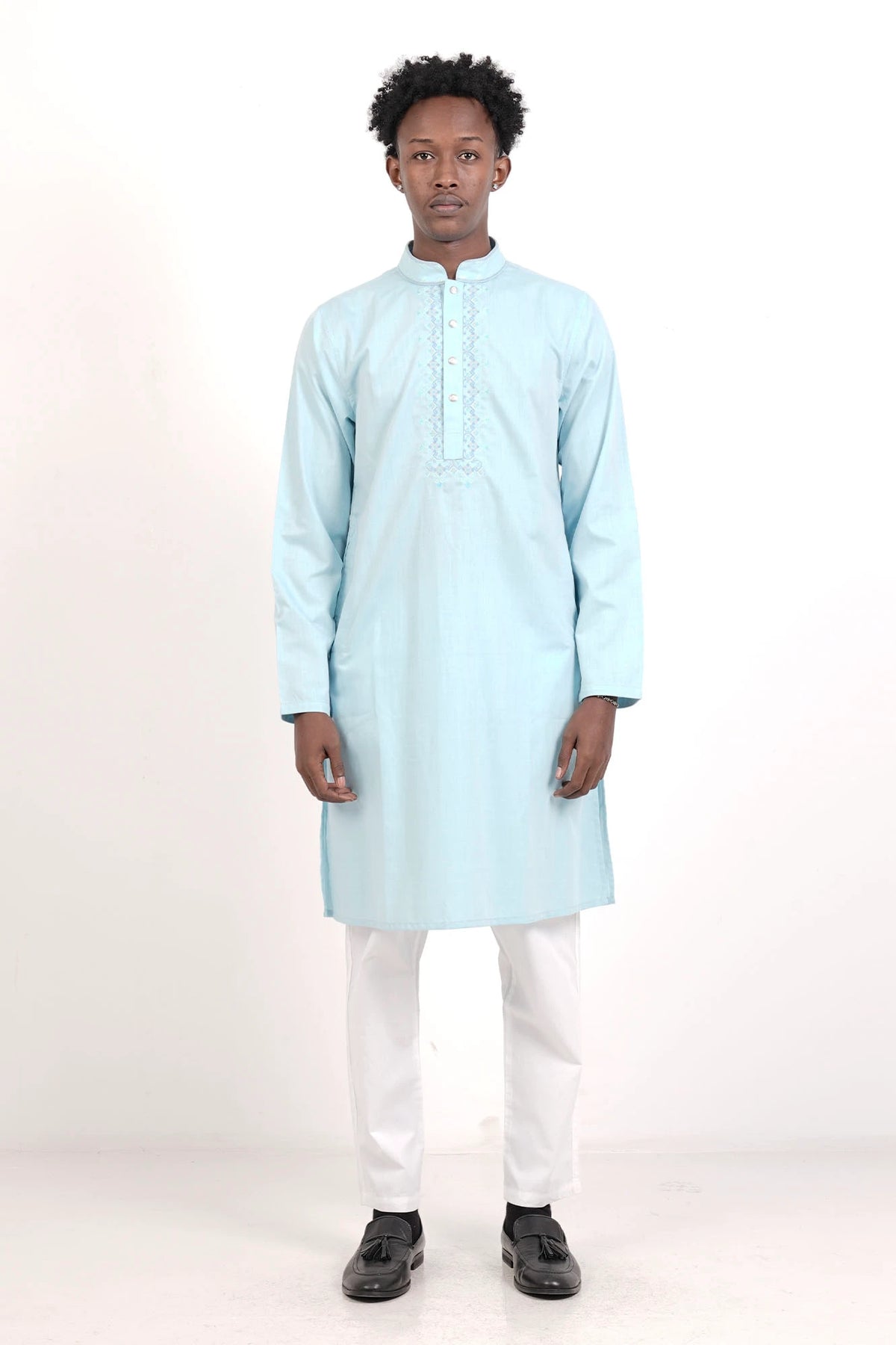 Men's Premium Panjabi (Pastel Blue)