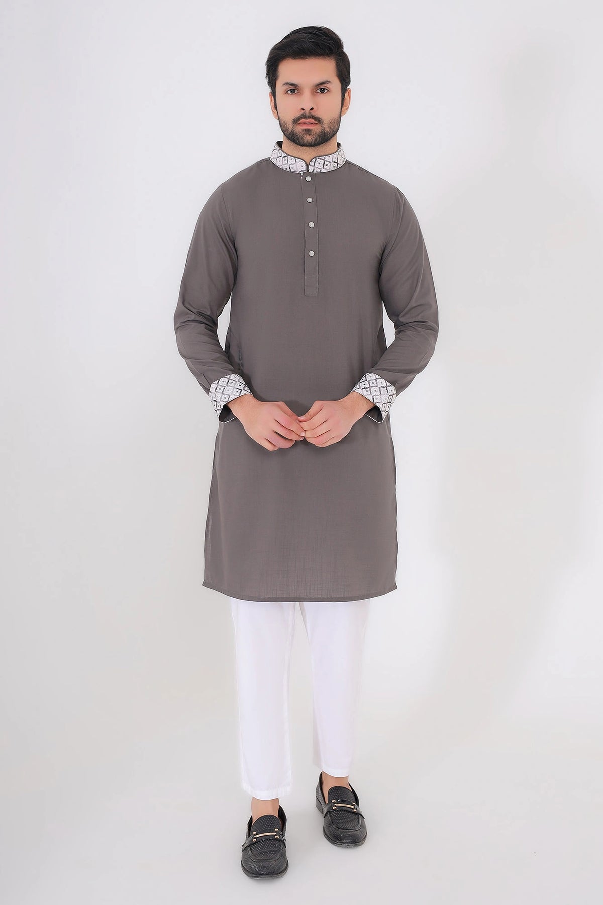 Men's Premium Panjabi (Grey)