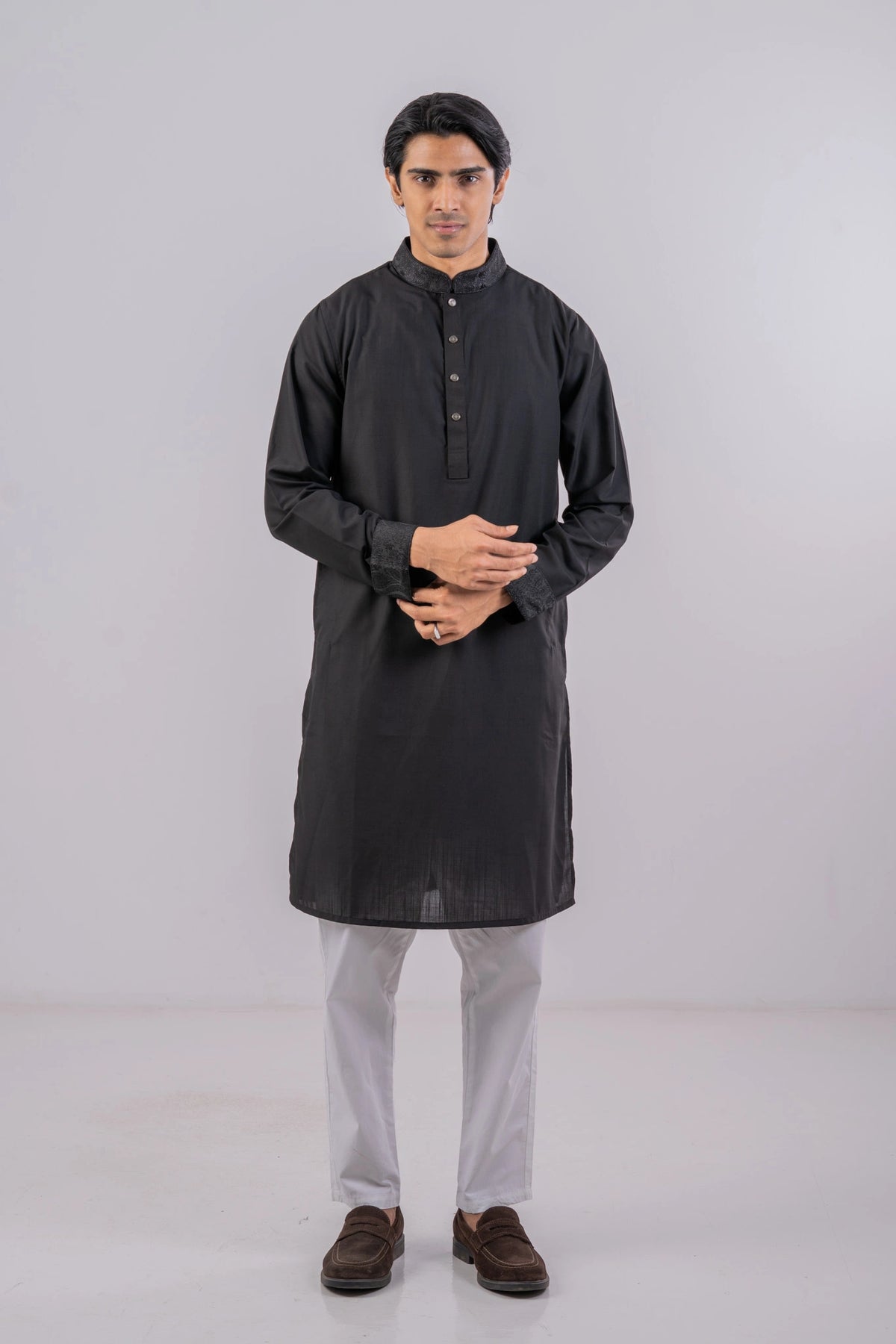 Men's Premium Panjabi (Black)
