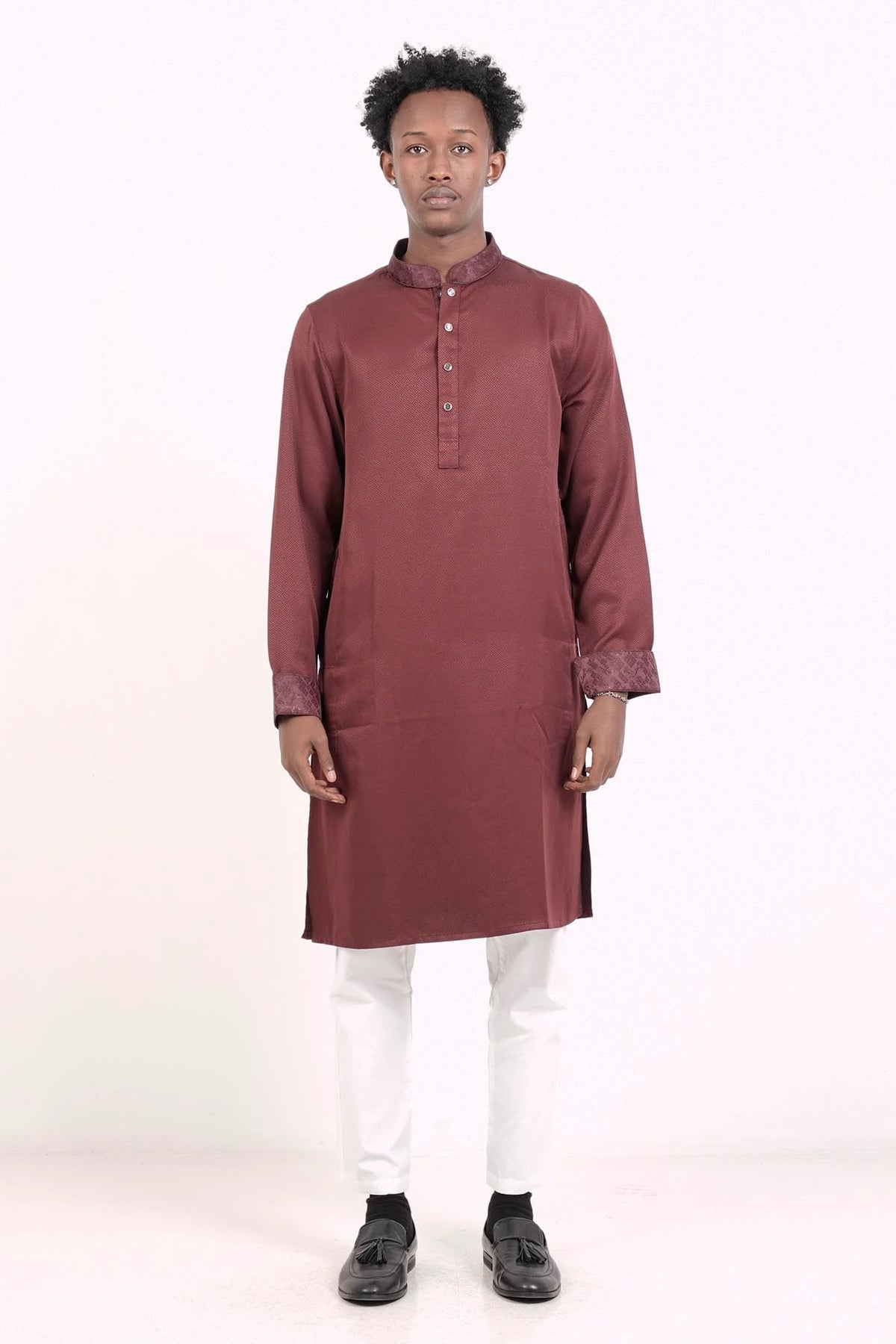 Men's Premium Panjabi (Maroon)