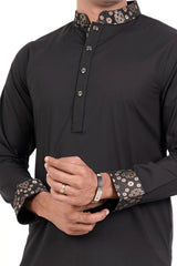 Men's Premium Panjabi (Black)