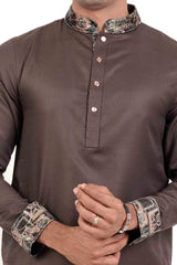 Men's Premium Panjabi (Brown)