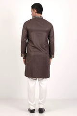 Men's Premium Panjabi (Brown)