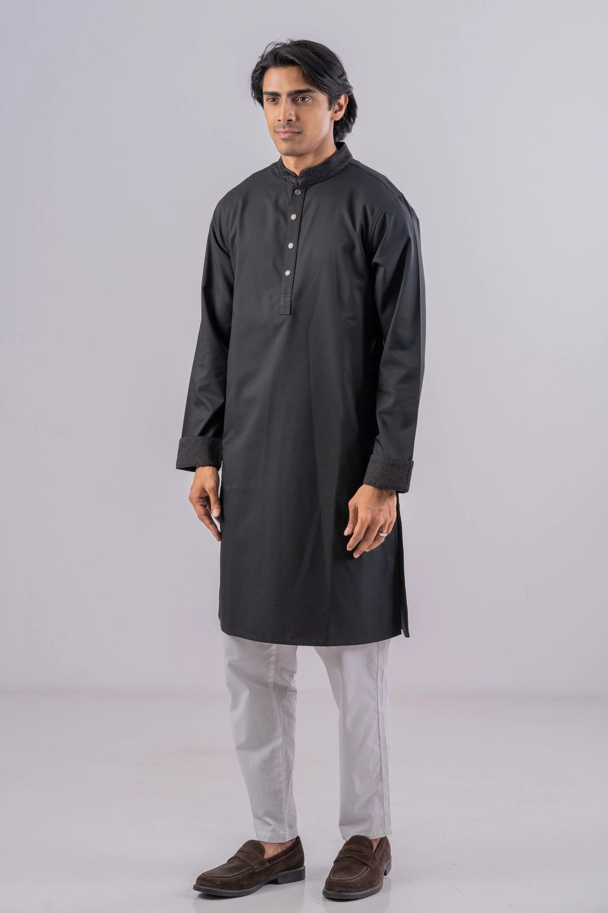 Men's Premium Panjabi (Black)