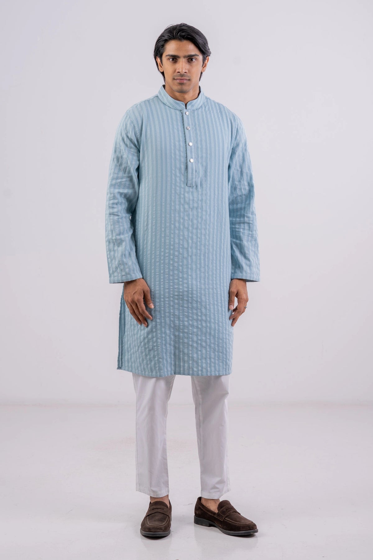 Men's Premium Panjabi (Sky)