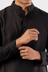 Men's Premium Panjabi (Black)