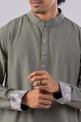 Men's Premium Panjabi (Sage Green)