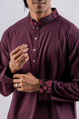 Men's Premium Panjabi (Dk. Maroon)