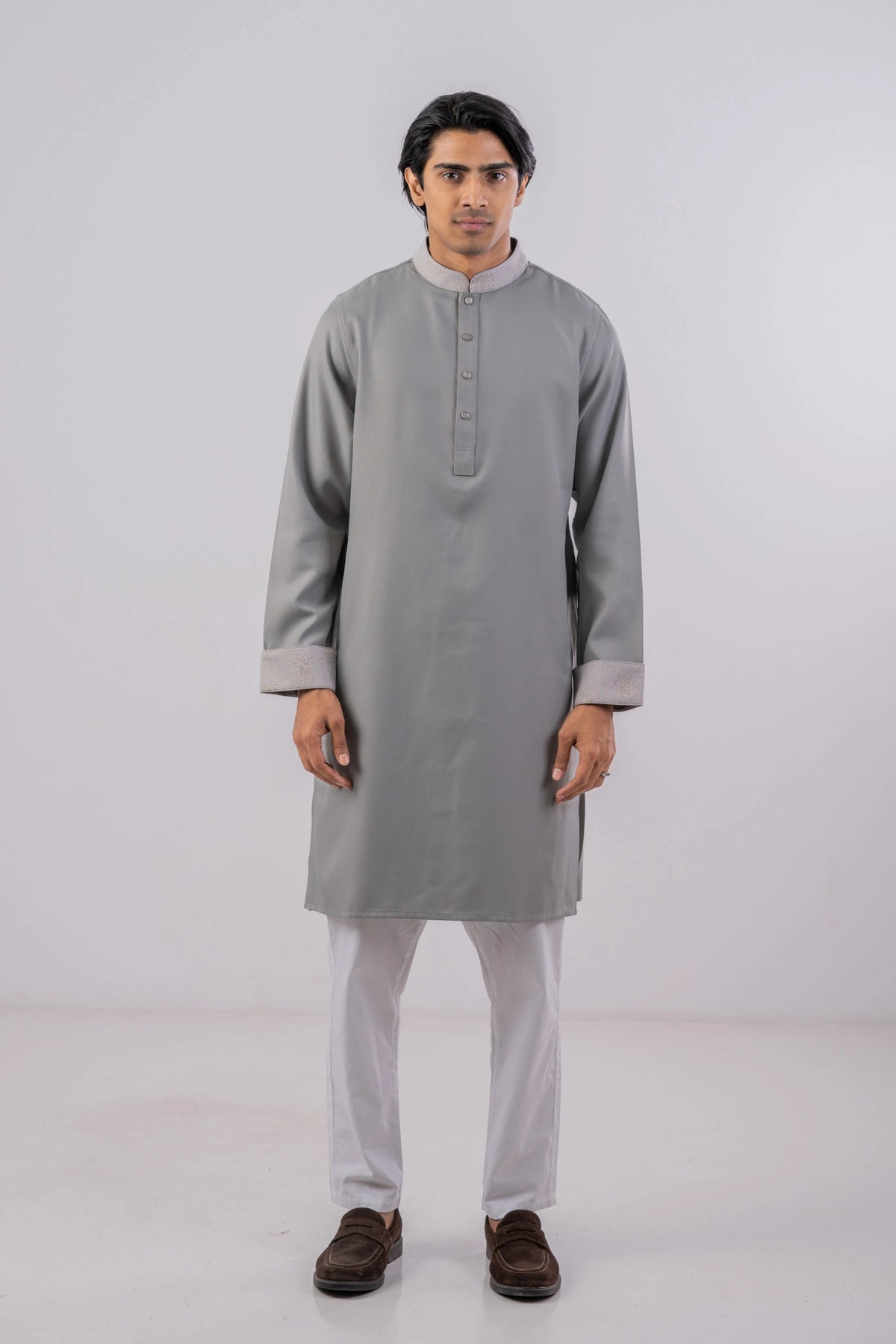 Men's Premium Panjabi (Lt. Grey)