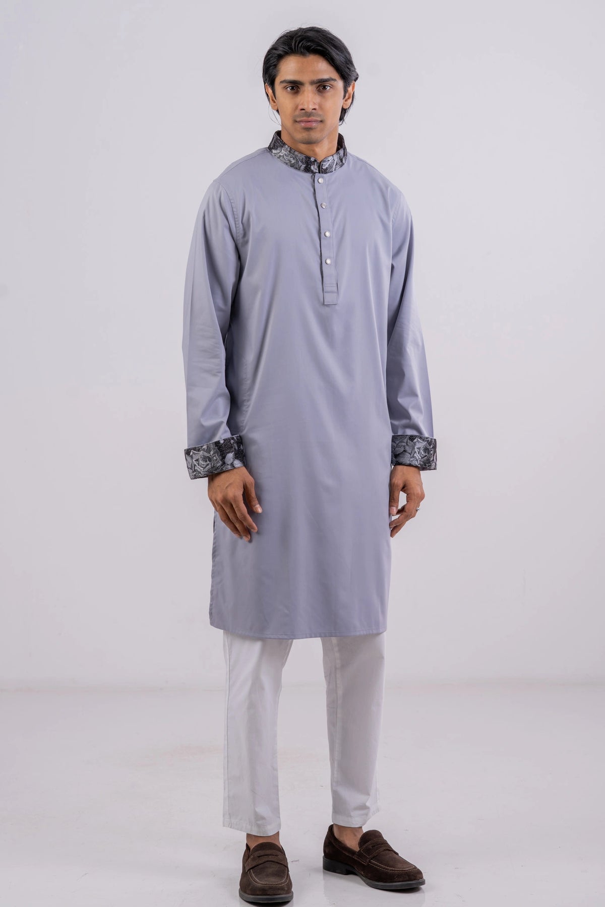Men's Premium Panjabi (Lt. Grey)