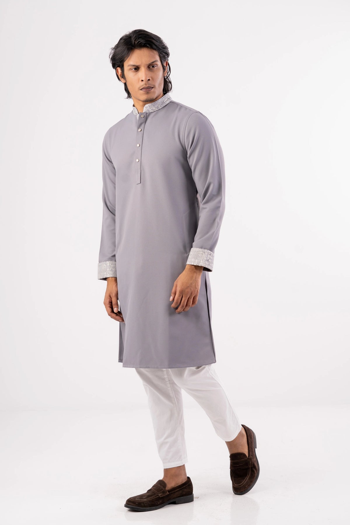 Men's Premium Panjabi (Grey)