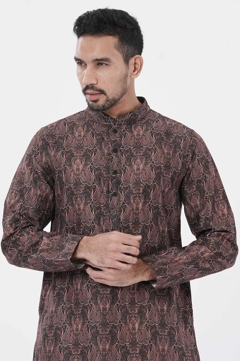 Men's Premium Panjabi (Brown)