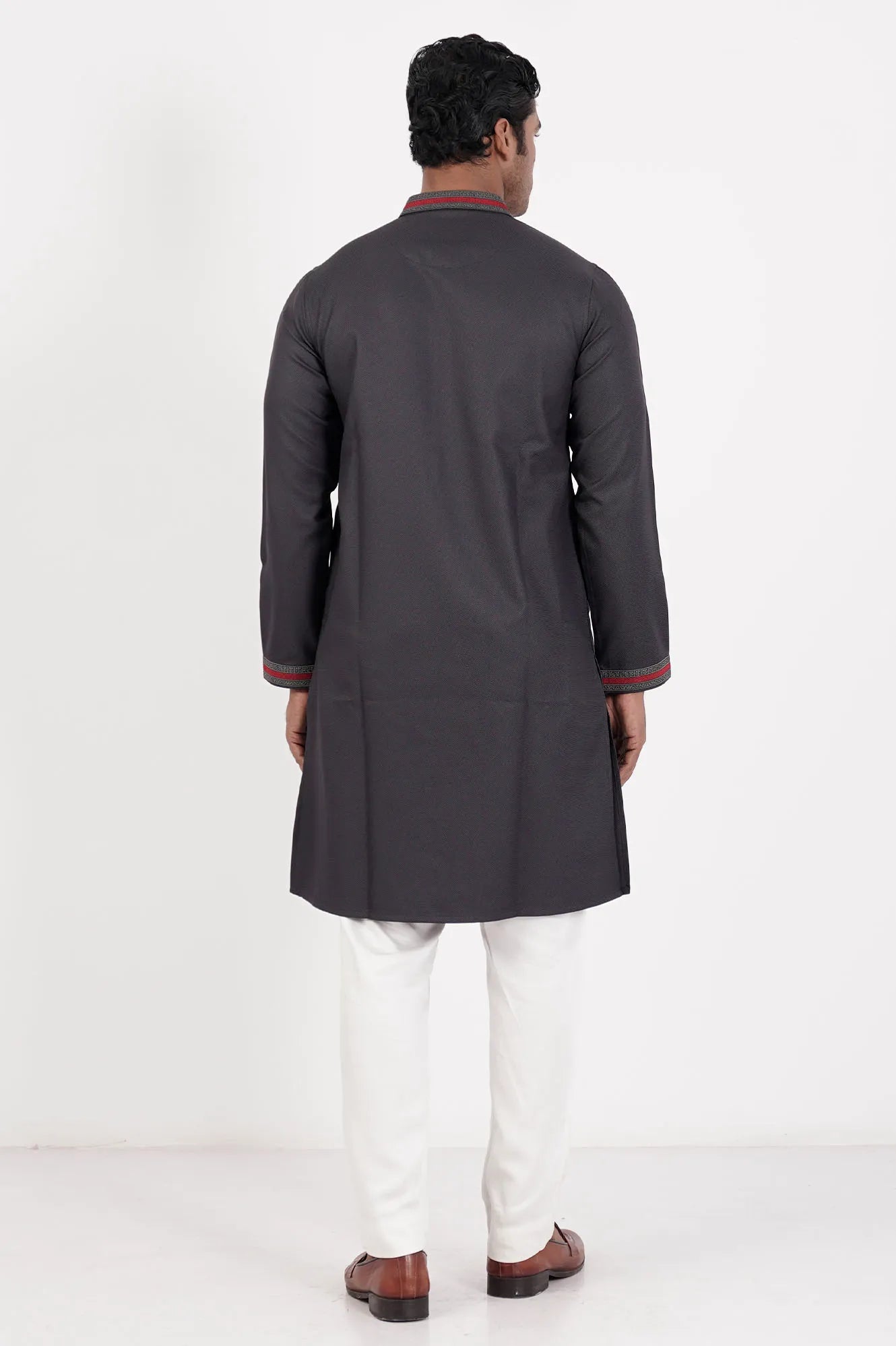 Men Premium Panjabi (Purplish Grey)