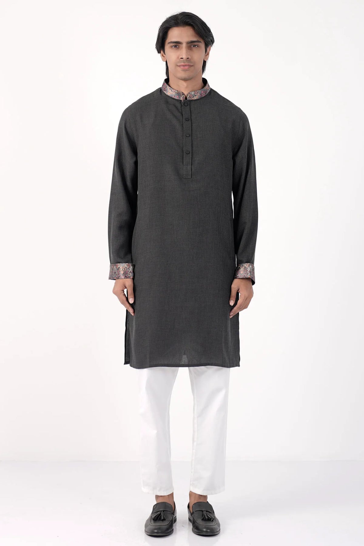 Men Premium Panjabi (DK. Grey)