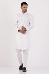 Men's Premium Panjabi (White)