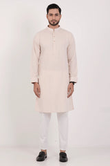 Men's Premium Panjabi (Pastel Brown)