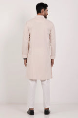 Men's Premium Panjabi (Pastel Brown)