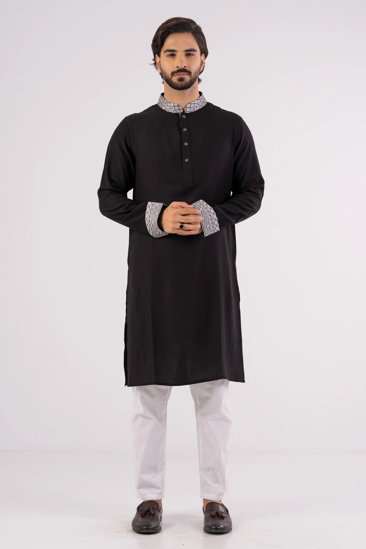 Men's Premium Panjabi (Black)