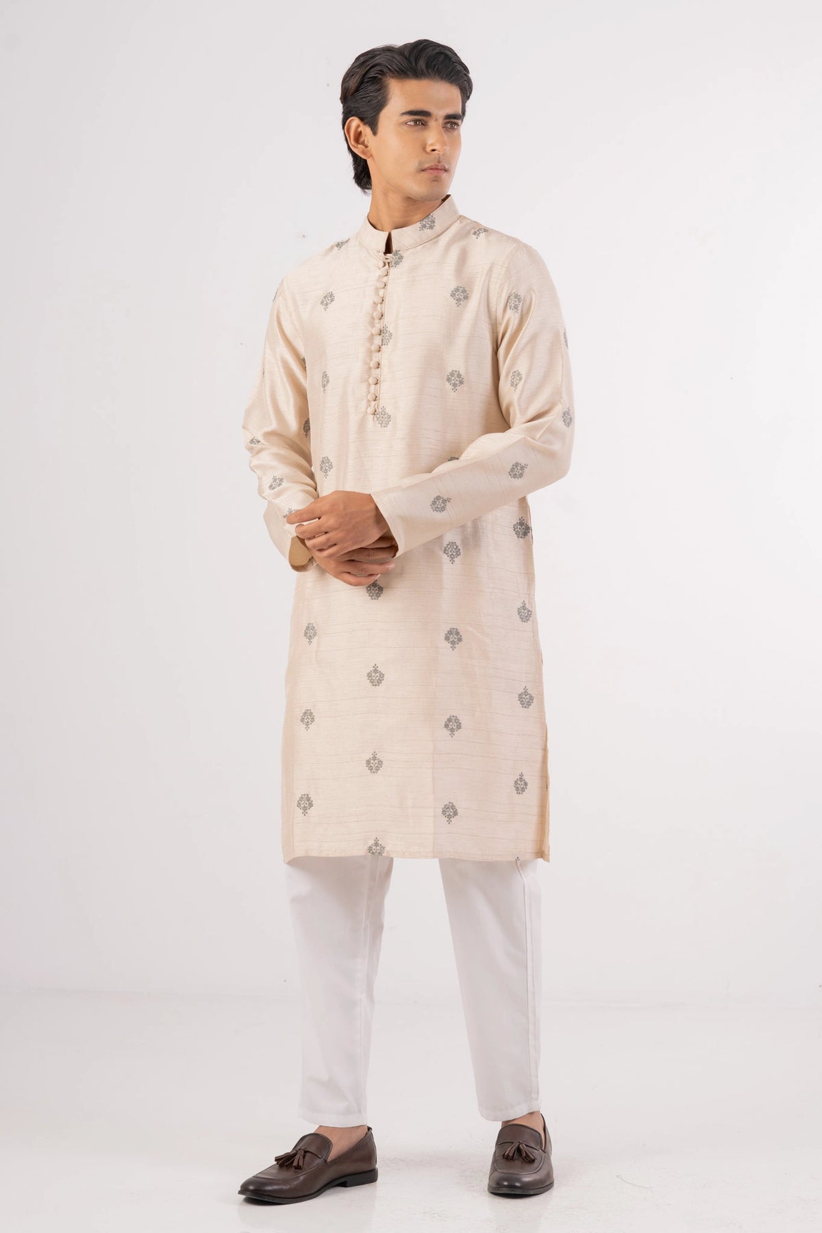 Men's Premium Panjabi (Cream)