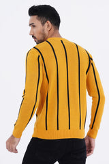Men's Sweater (Yellow stripe)