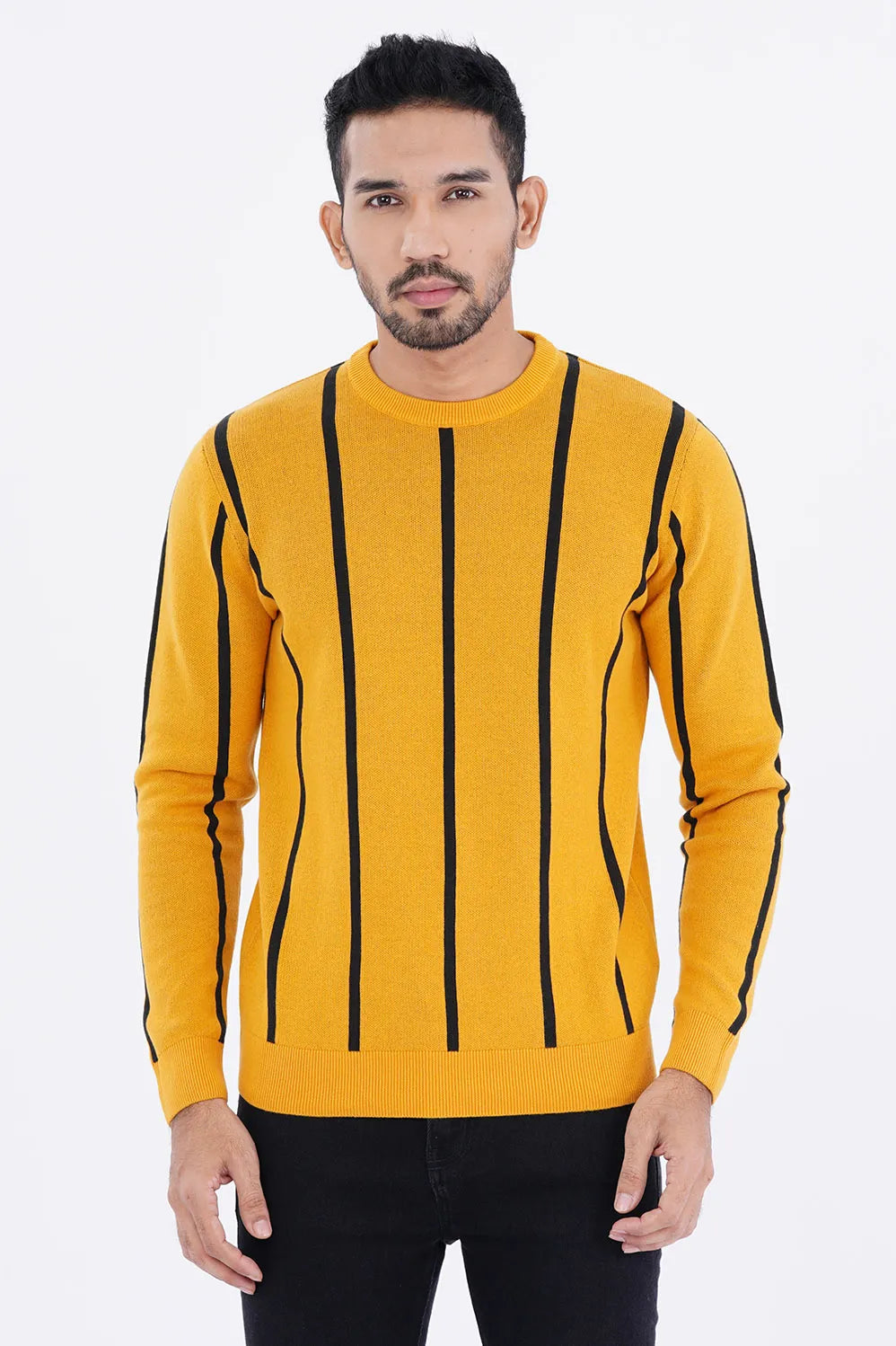 Men's Sweater (Yellow stripe)