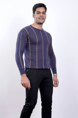 Men's Sweater (Navy Stripe)