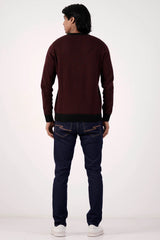 Men's Sweater (Red-Black)