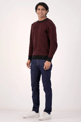 Men's Sweater (Red-Black)