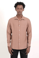 Men's Casual Shirt (Terracotta)