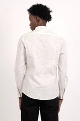 Men's Casual Shirt (Ivory Printed)