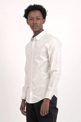 Men's Casual Shirt (Ivory Printed)